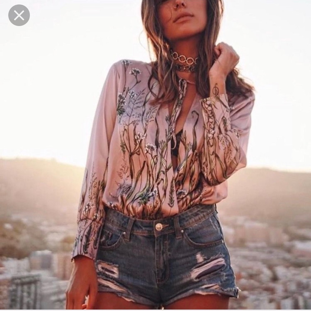 Zara Floral Bodysuit